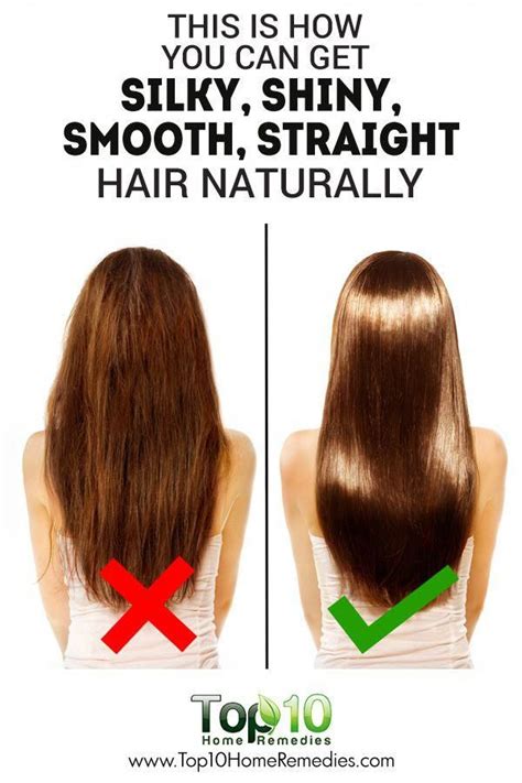 How can I make my hair silky and straight?