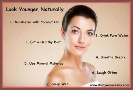 How can I make my skin look younger naturally?