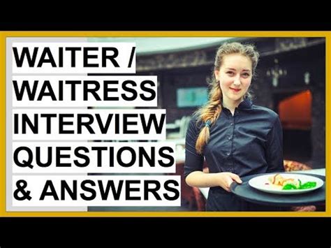 How can I pass my waiter interview?