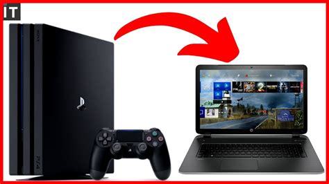 How can I play my PS4 on my laptop?