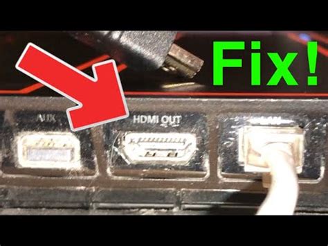 How can I play my PS4 with a broken HDMI port?