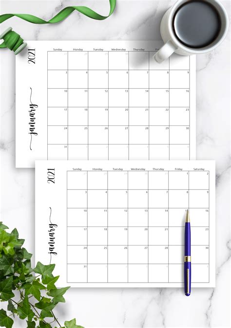 How can I print a calendar for free?