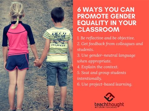 How can I promote gender equality?