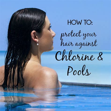 How can I protect my hair and skin from chlorine water?