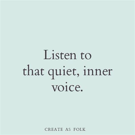 How can I quiet my inner voice?