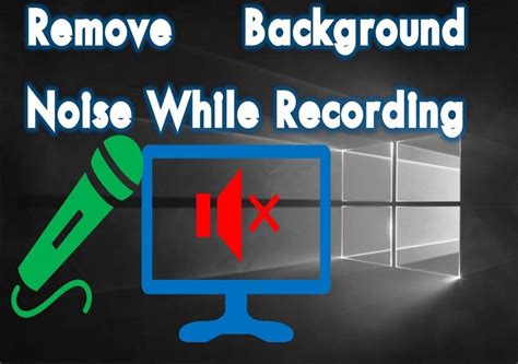 How can I record my voice on my computer without background noise?