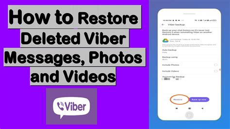How can I recover deleted Viber photos?
