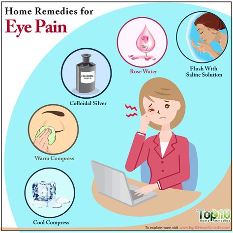 How can I reduce eye pain?