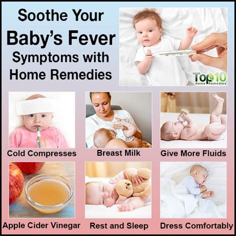 How can I reduce my 6 month olds fever naturally?