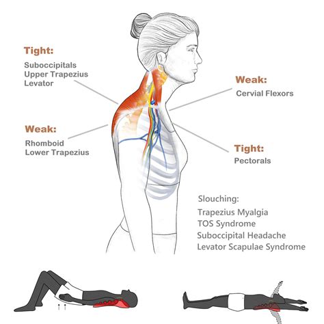 How can I relax the tension in my neck and head?