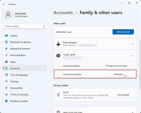 How can I remove a default from my account?