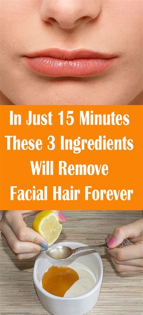 How can I remove facial hair at home in 5 minutes without?