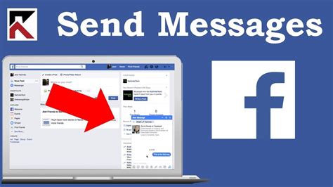 How can I send a message from my Facebook business page?