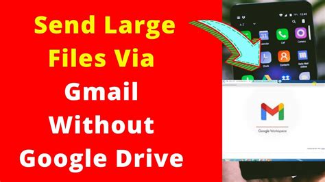 How can I send large files through Gmail without Google Drive?
