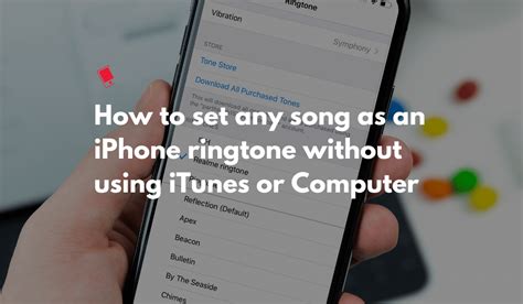 How can I set ringtone without any app?