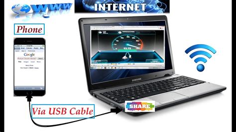 How can I share internet from mobile to PC via USB?