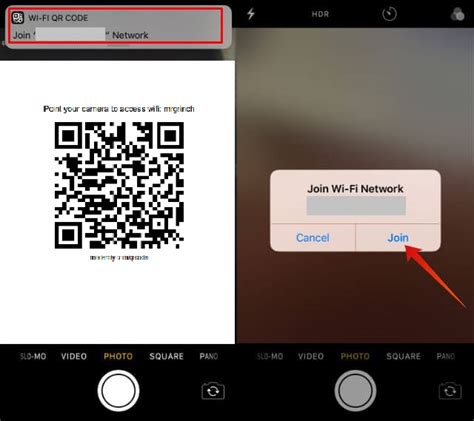 How can I share my Wi-Fi password with QR code in iPhone?