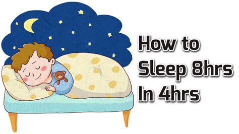 How can I sleep 8 hours in 4 hours?