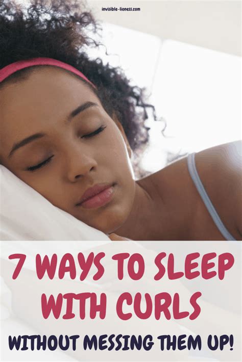 How can I sleep without ruining my curls?