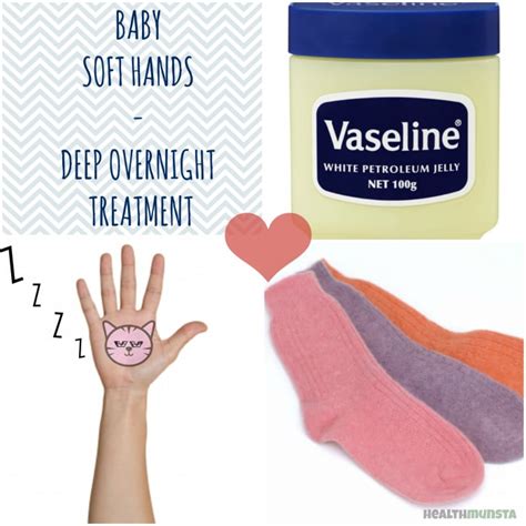 How can I soften my hands overnight?