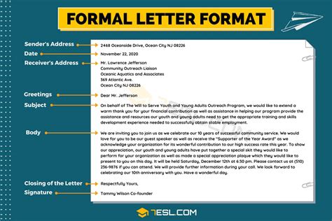 How can I start writing a formal letter?