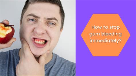 How can I stop gum bleeding?