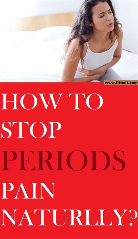 How can I stop my period pain permanently?