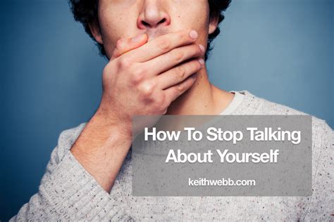 How can I stop talking to myself?