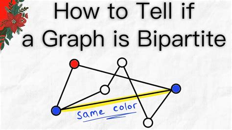 How can I tell if a graph is bipartite?