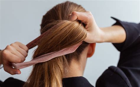 How can I tie my hair at home?