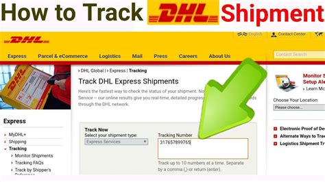 How can I track my DHL package without tracking number?