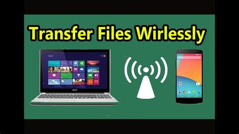 How can I transfer files from mobile to laptop wirelessly?