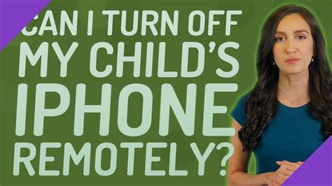 How can I turn off my child's Iphone at night?