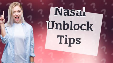 How can I unblock my nose at night naturally?