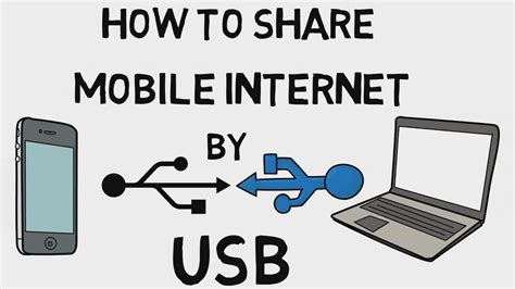 How can I use my PC Internet on my mobile via USB?