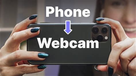 How can I use my iOS phone as a webcam for PC?