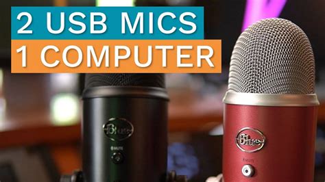 How can I use two microphones at the same time?
