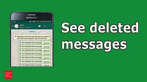 How can I view deleted messages on WhatsApp?