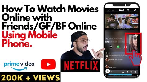 How can I watch movies online with friends on my phone?