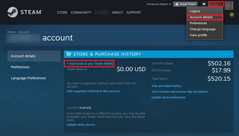 How can I withdraw money from my Steam account?