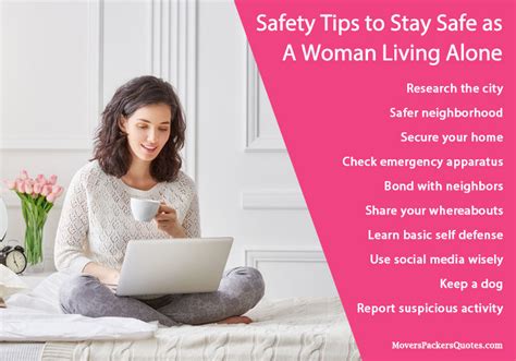 How can a single woman stay safe alone?