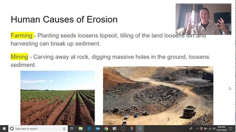 How can humans speed up erosion?