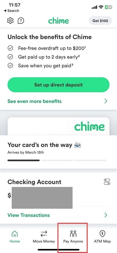 How can someone send money to my Chime account?