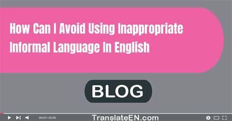 How can we avoid informal language?