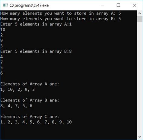 How can we merge two arrays?