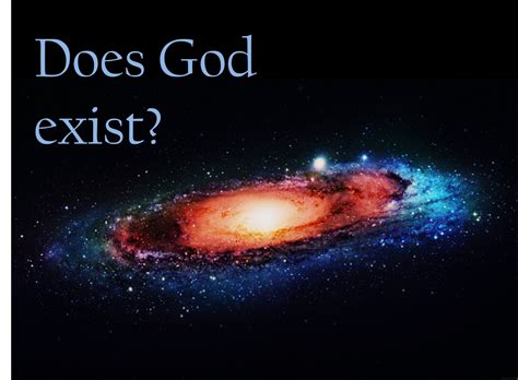 How can we tell God exists?