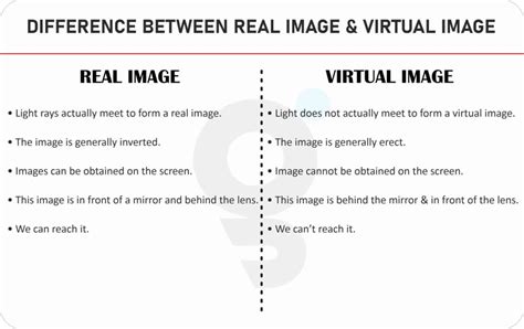 How can you distinguish between a virtual image and a real image quizlet?