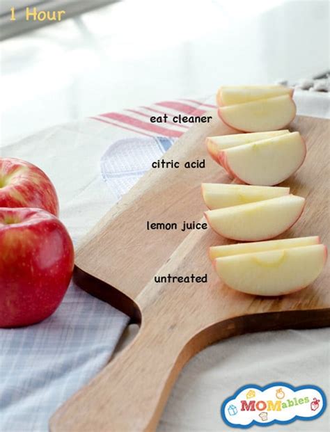 How can you prevent browning of cut apple?