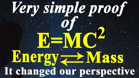 How can you prove E=mc2?