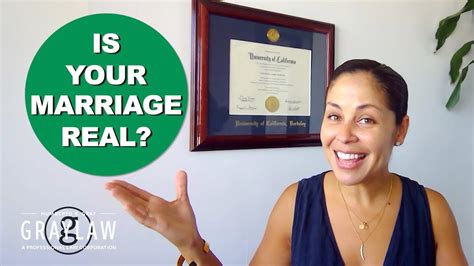 How can you prove a marriage was real?